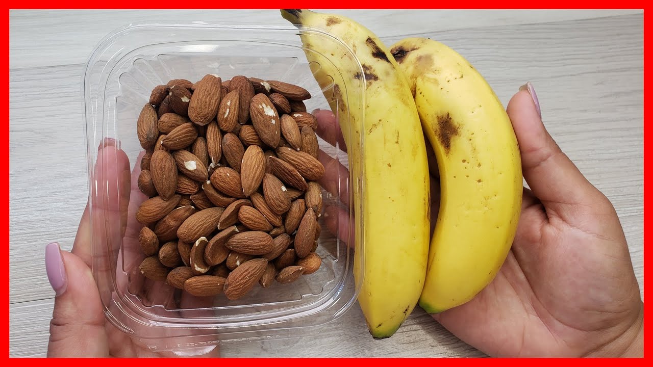 Smoothies-con-almendras-y-platano