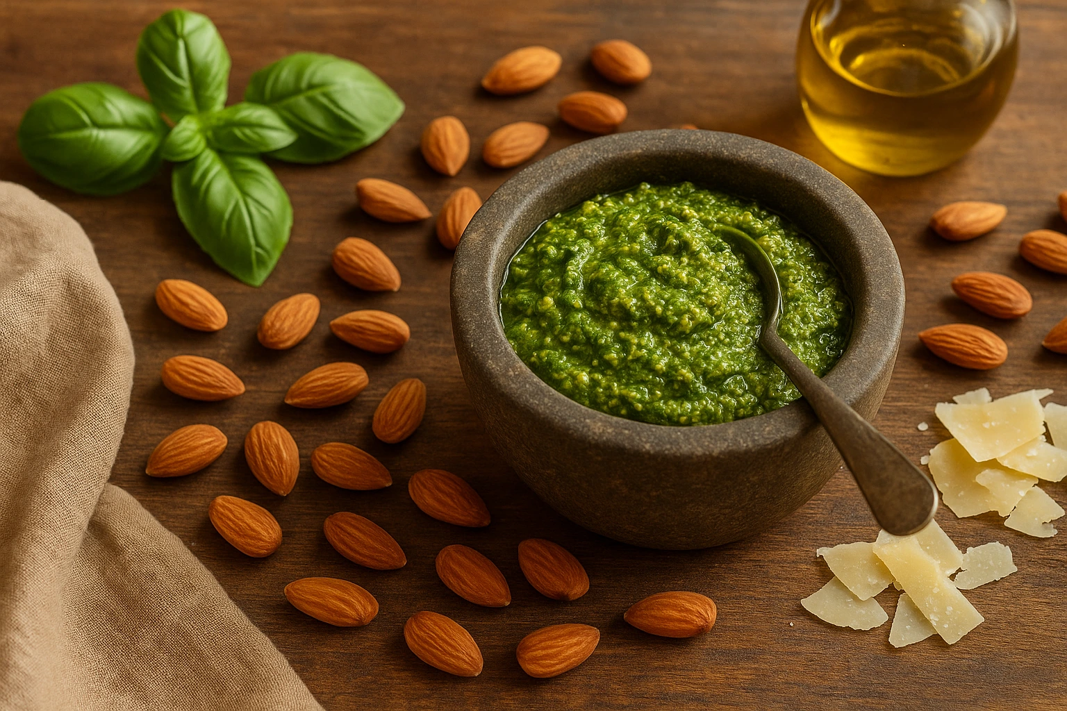 pesto-con-almendras